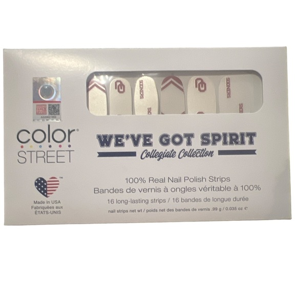 Color Street Collegiate Collection The University of Oklahoma Nail Polish Strips - Picture 4 of 5